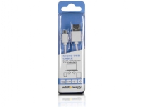 Whitenergy - USB-kabel - Micro-USB type B (hann) til USB (hann) - USB 2.0 - 30 cm - hvit
