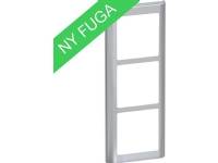 LAURITZ KNUDSEN FUGA SOFT designramme 3 modul lodret, stålmetallic.
