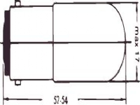 Glødelampe dværglampe 3-5W BA15D 24V 17x54mm