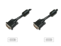 Digitus AK-320101-030-S, 3 m, DVI-D, DVI-D, Sort, Nickel, 2560 x 1600 piksler