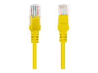 Lanberg - Koblingskabel - RJ-45 (hann) til RJ-45 (hann) - 10 m - UTP - CAT 6 - formstøpt, uten hindringer - gul, RAL 1028
