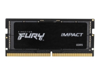 Kingston FURY Impact - DDR5 - sett - 16 GB: 2 x 8 GB - SO DIMM 262-pin - 4800 MHz / PC5-38400 - CL38 - 1.1 V - ikke-bufret - on-die ECC