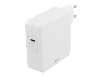DELTACO USBC-AC117 - Strømadapter - 87 watt - Fast Charge (USB-C) - hvit