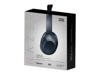 Razer Opus - Hodetelefoner med mikrofon - full størrelse - Bluetooth - trådløs, kablet - aktiv støydemping - 3,5 mm jakk - svart