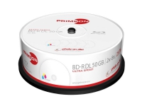 Primeon 2761319 Blu-ray BD-R DL disc 50 GB 25 stk Spindel Kan forsynes med print