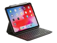 XCEED CoverKey - Tastatur og folioveske - trådløs - Pan Nordic - svart - for Apple 11-inch iPad Pro (1. generasjon)