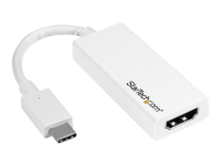 StarTech.com USB C to HDMI Adapter - 4K 30Hz - USB 3.1 Type-C to HDMI Adapter - USB-C to HDMI Dongle - Monitor Adapter - White (CDP2HDW) - Ekstern videoadapter - USB-C - HDMI - hvit - for P/N: TB3DK2DPPD, TB3DK2DPPDUE, TB3DK2DPW, TB3DK2DPWUE, TB3DKDP