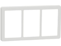 LAURITZ KNUDSEN FUGA Base 63 designramme 3x1,5 modul, hvid.