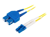 DELTACO - Nettverkskabel - SC-enkeltmodus (hann) til LC-enkeltmodus (hann) - 25 m - fiberoptisk - 9 / 125 micron - OS2