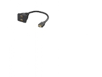 Goobay A 340 G (HDMI 19pin M/2xHDMI 19pin F), HDMI Type A (Standard), 2 x HDMI Type A (Standard), Sort