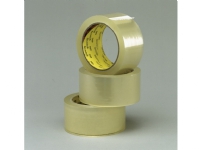 Pakketape 3M 309 PP acryl klar 48mm x 66m - støjsvag (karton á 36 ruller)