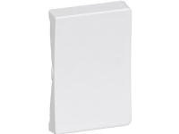 OPUS 66 tangent for krone, dobbelt korrespondance, afbryder med 1/2 modul lampe, hvid