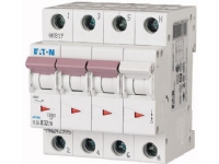 EATON Automatsikring, 4 Polet, 32A, B-Karakteristik, 6 kA, 400 V, bredde 4 moduler