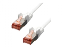 ProXtend - Koblingskabel - RJ-45 (hann) til RJ-45 (hann) - 2 m - 5.8 mm - foliebelagt uskjermet tvinnet kabelpar (F/UTP) - CAT 6 - formstøpt, uten hindringer, flertrådet - hvit
