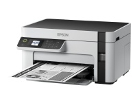 Epson EcoTank ET-M2120 - Multifunksjonsskriver - S/H - ink-jet - A4/Legal (medie) - opp til 15 spm (trykking) - 150 ark - USB, Wi-Fi - hvit