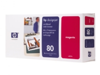HP 80 - 17 ml - magenta - skriverhode med renser - for DesignJet 1050c, 1050c plus, 1055cm, 1055cm plus