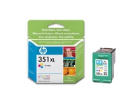 HP 351XL - 14 ml - Høy ytelse - farge (cyan, magenta, gul) - original - blekkpatron - for Deskjet D4268 Officejet J6413 Photosmart C4450, C4470, C4472, C4524, C4585, C5225, C5288