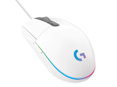Logitech G203 Lightsync Gamingmus Hvit