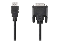 Nedis - Adapterkabel - HDMI hann til DVI-D hann - 2 m - svart - rund