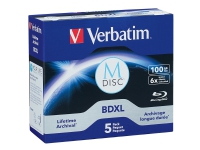 Verbatim M-Disc - 5 x M-DISC BDXL - 100 GB 6x - CD-eske