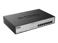 D-Link DGS 1008MP - Switch - ikke-styrt - rackmonterbar - PoE (140 W)