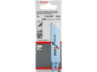 Bosch S 522 EF, Stikksagblad, Metall, Bimetall, Grå, 1,4 mm, 10 cm