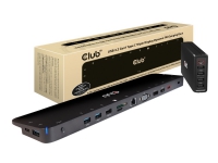 Club 3D - Dokkingstasjon - USB-C 3.2 Gen 1 - VGA, HDMI, DP - GigE - 100 watt