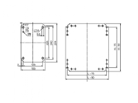 SCHNEIDER ELECTRIC Montageplade, galvaniseret stål, HxB for 600 x 400mm skab, for CRN, S3D, S3X og PLM