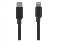 EPZI USB-C to Lightning cable, 0.5m, braided, black