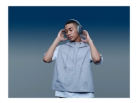 Sony h.ear on 3 WH-H910N - Hodetelefoner med mikrofon - full størrelse - Bluetooth - trådløs - NFC - aktiv støydemping - 3,5 mm jakk - blå
