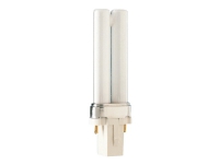 Philips MASTER PL-S - Ikke-integrert kompakt fluorescerende lyspære - form: biaks - G23 - 5.4 W - klasse G - hvitglødende lys - 2700 K
