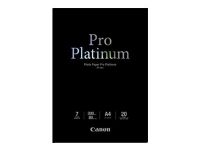 Canon Photo Paper Pro Platinum - A4 (210 x 297 mm) - 300 g/m² - 20 ark fotopapir - for PIXMA iP3600, MP240, MP480, MP620, MP980