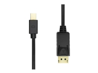 ProXtend - DisplayPort-kabel - Mini DisplayPort (hann) låst til DisplayPort (hann) låst - DisplayPort 1.2 - 2 m - støtte for 4K 60 Hz (3840 x 2160) - svart
