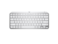 Logitech MX Keys Minimalist Wireless Illuminated Keyboard - Tastatur - trådløs - 2.4 GHz - Pale Grey - Nordic