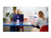 Apple iMac with 4.5K Retina display - Alt-i-ett - M1 - RAM 8 GB - SSD 256 GB - M1 8-core GPU - GigE - WLAN: Bluetooth 5.0, 802.11a/b/g/n/ac/ax - macOS Monterey 12.0 - monitor: LED 24 4480 x 2520 (4.5K) - tastatur: Dansk - rosa