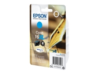 Epson 16XL - 6.5 ml - XL - cyan - original - blister - blekkpatron - for WorkForce WF-2010, 2510, 2520, 2530, 2540, 2630, 2650, 2660, 2750, 2760