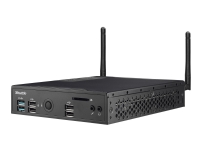 Shuttle XPC slim POS DS100 - Slim-PC - Celeron 4205U / 1.8 GHz ULV - RAM 4 GB - SSD 120 GB - UHD Graphics 610 - GigE - WLAN: Bluetooth 4.0, 802.11a/b/g/n/ac - uten OS - monitor: ingen - svart