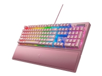 Razer BlackWidow V3 - Tastatur - med mediehjul - bakgrunnsbelyst - QWERTY - USA - tastsvitsj: Razer Green - kvarts