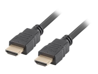Lanberg - High Speed - HDMI-kabel med Ethernet - HDMI hann til HDMI hann - 10 m - svart - 4K-støtte, 1080p-støtte