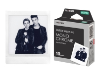 Fujifilm Instax Square MONOCHROME - Svart/hvit hurtigvirkende film - 10 eksponeringer