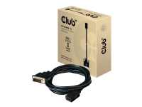 Club 3D CAC-1211 - Adapterkabel - dobbeltlenke - DVI-D hann til HDMI hunn - 2 m