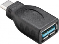 Goobay 45395, USB-C, USB-A, Svart