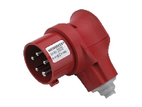 MENNEKES 3980, Right-angle, 400 V, Rød, IP44, 1 stykker
