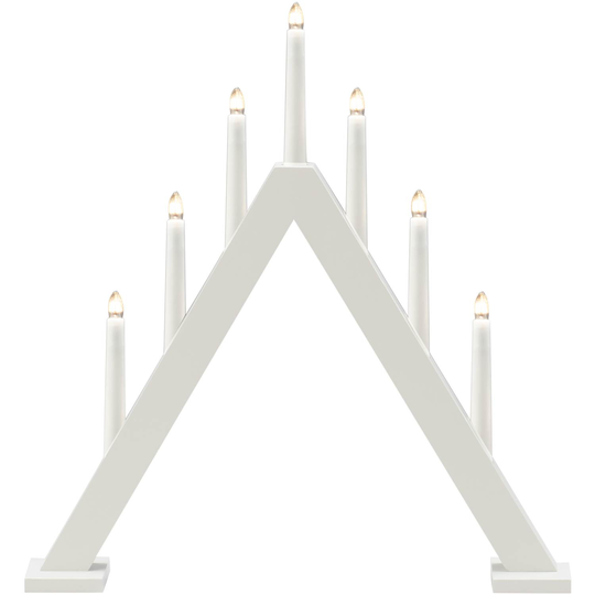 Konstsmide 3931-205 7 ljus trä vit