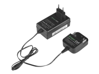 Green Cell - Batterilader + AC-strømadapter - 1 x batterier lader - 1.5 A - svart - for Makita BL1830