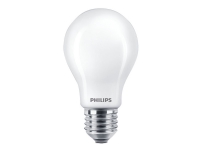 Philips LED Classic - LED-lyspære - form: A60 - mattslipt finish - E27 - 7.5 W (ekvivalent 60 W) - klasse F - varmhvitt/flammelys - 2200/2500/2700 K