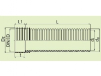 PP-anlægsrør DN200x3000mm SN8 - EN13476. 225-200mm. K2 med muffe og tætn.ring