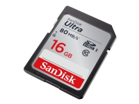 SanDisk Ultra - Flashminnekort - 16 GB - Class 10 - SDHC UHS-I