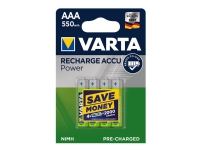 Varta - Batteri 4 x AAA - NiMH - (ladbare) - 550 mAh