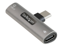 StarTech.com USB C Audio & Charge Adapter, USB-C Audio Adapter with USB-C Audio Headphone/Headset Port and 60W USB Type-C Power Delivery Pass-through Charger, For USB-C Phone/Tablet/Laptop - USB-C Audio/Charging (CDP2CAPDM) - Dokkingstasjon - USB-C